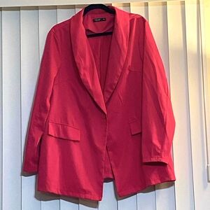 Shein Curve XL Blazer Hot Pink Business